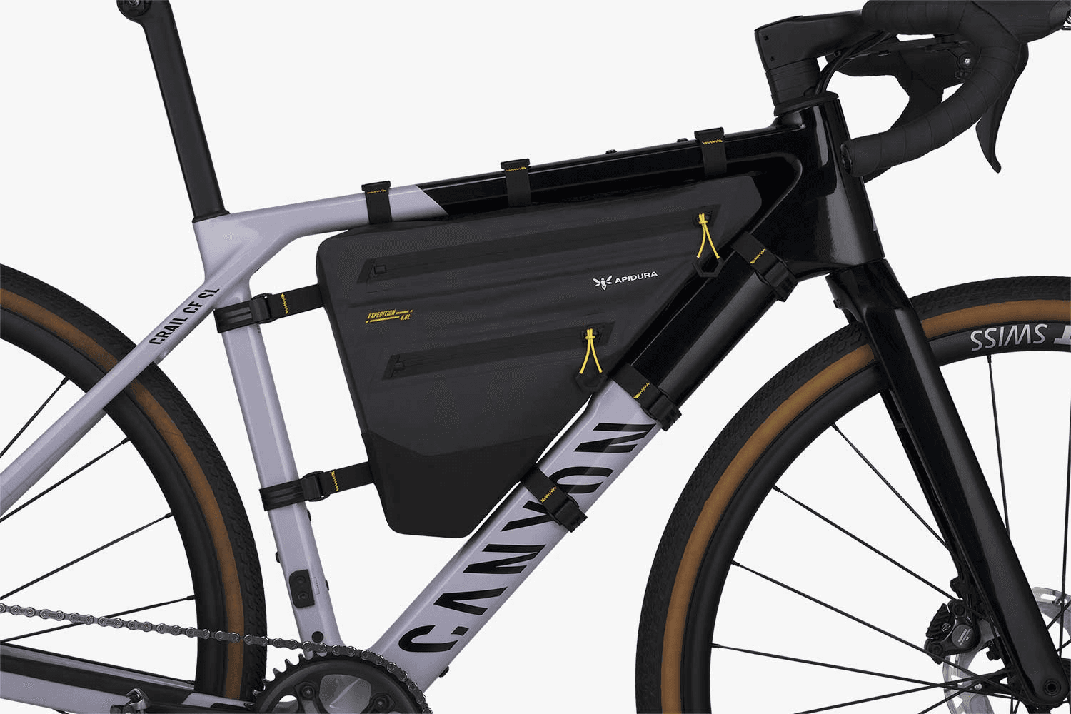Temporary reference image of a full-frame bike bag